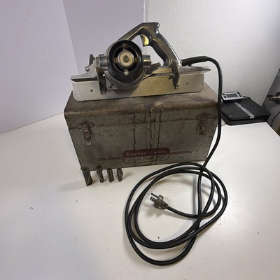 #ad PORTER CABLE PORTA PLANE MODEL 126 HEAVY DUTY PLANER W CARBIDE BLADE CASE ETC. $199.99