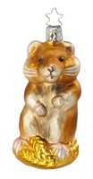 Inge Glas Christbaumschmuck Hamster 11Cm Weihnachtsbaum Figur Glas Hochwertig