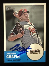 2012 Topps Heritage Minors Andrew Chafin Signed Rookie Card 92 Autograph Auto RC