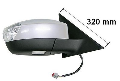 Spiegel rechts für Ford S-Max 2006- Außenspiegel Elektrisch Beleuchtung + Glas