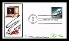FUTURE MAIL TRANSPORTATION AIR MAIL FDC PUGH HAND PAINTED US COVER