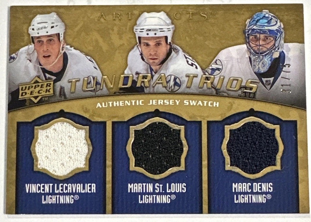 2008-09 Artifacts - Tundra Trios Vincent Lecavalier, Martin St Louis Denis /75