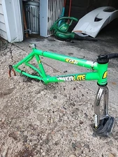 Powerlite Usa P19  BMX 20" racing bike Frame Rare Lime Green Bright Green. 