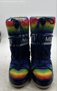 Moon Boot Womens Multicolor Rainbow Tecnica Mid Calf Snow Boots Size 5/6