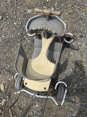 Original Vintage 1950sTaylor Tot Baby Stroller Walker Gray/White Wood | eBay