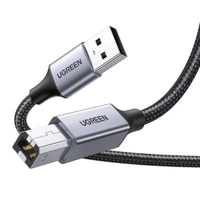 UGREEN Druckerkabel USB 2.0 Typ B Kabel A auf B Printer 5M, Grau