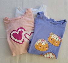 Girls Long Sleeve Tees L 10/12 Lot of 2 Cat Jack White Shirt Is Wonder Nation
