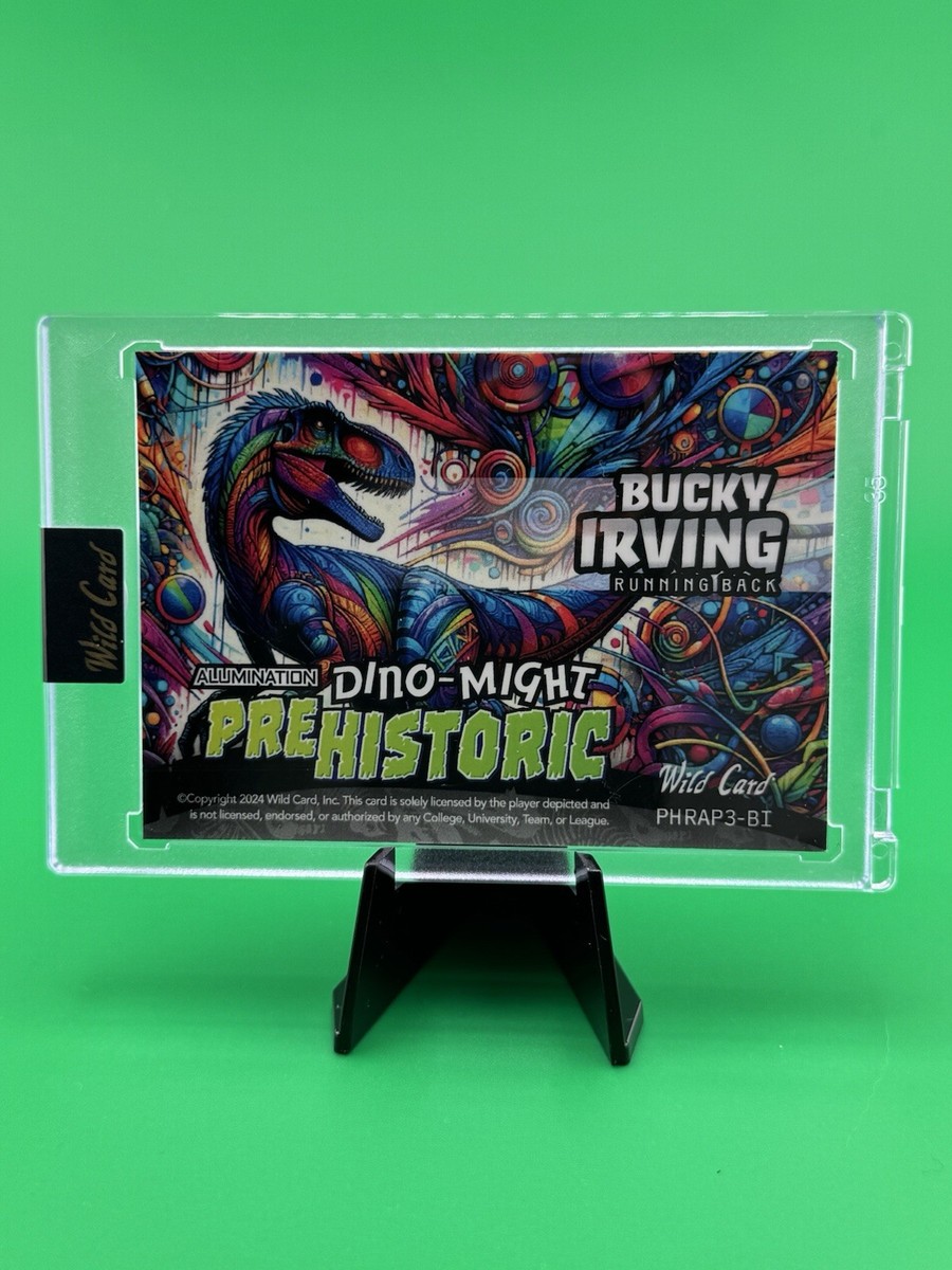 Wild Card Alumination Dino-Might Triceratops Bucky Irving Green