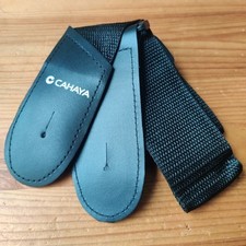 New Cahaya Basic Nylon Guitar Strap Acoustic Electric Guitar Bass Black
