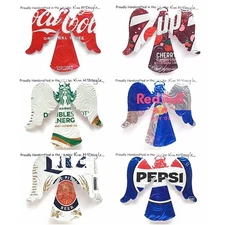 Angel Christmas Ornament Handmade With A Recycled Aluminum Can You Choose