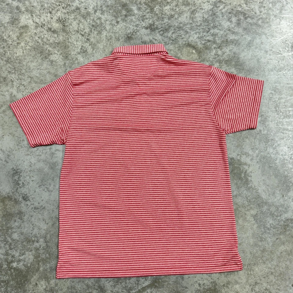 Camisa Polo Alabama Crimson Tide Para Hombre Grande Cuerno Leyenda Fútbol Rayas Golf Foto 4 de 4