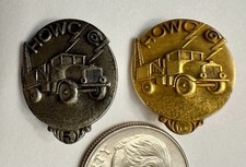 Vintage Halliburton HOWCO Service Pins Set Solid 10K Gold Sterling Silver LGB