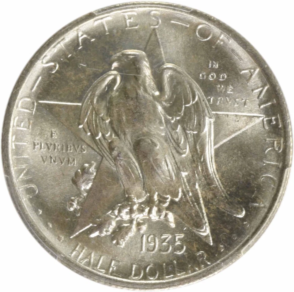 Texas Commemorative Silver Half Dollar 1935 MS67 PCGS - Image 3 of 4