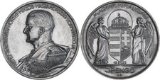 Hungary: 5 Pengo silver 1939 (Miklos Horthy Birthday) - aUNC