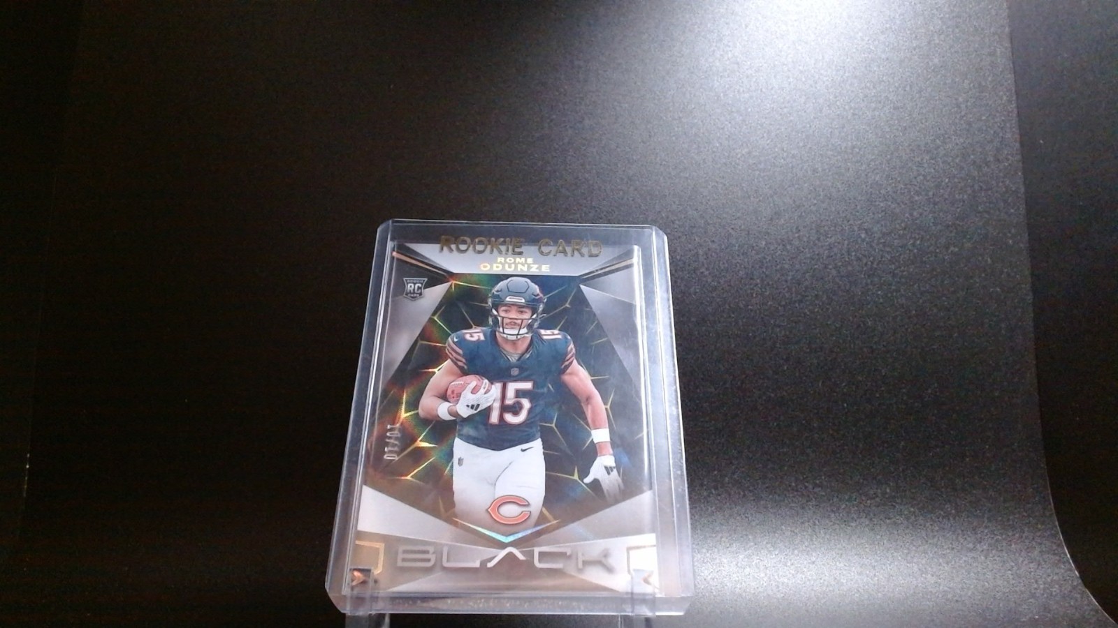 2024 Panini Black Football-Rome Odunze #185 /10