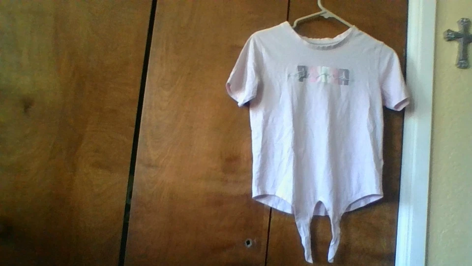 Camiseta Puma Niñas L (12-14) Logo Bordado Dobladillo Corto Slv 100% Algodón DEFECTUOSA Foto 3 de 4