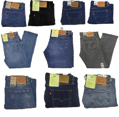 Levis 514 Herren Comfort Stretch Hose Slim Staright Fit Denim Jeans 28 -42