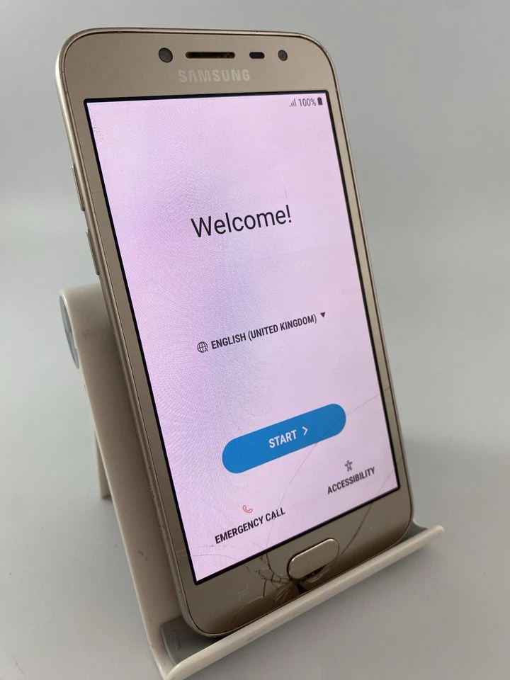 Samsung Galaxy J2 Pro Gold Unlocked 16GB 5.0" 8MP Android Smartphone Cracked - Image 4 of 4