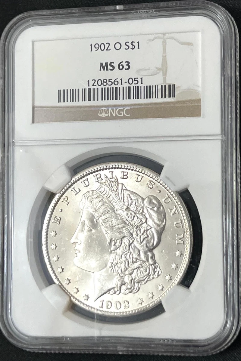 MS 63 Graded 1902 Year Morgan US Dollars (1878-1921) for sale | eBay
