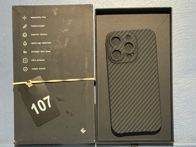 Latercase MADE WITH KEVLAR Classic Blk Impossibly THIN Phone Case IPhone 14 Pro