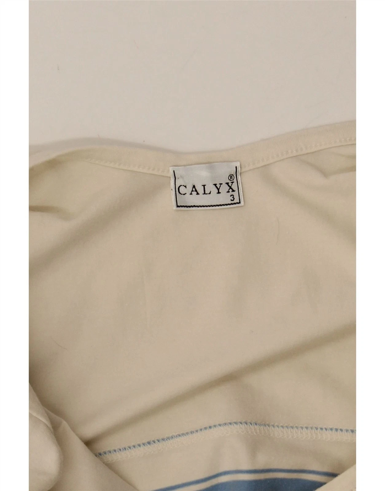 OFF WHITE Abito body donna VINTAGE US 3 piccolo bianco sporco a righe cotone PQ01