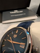 TAG Heuer Carrera 36mm Blue Dial Quartz – Box & Papers WBK1312 RTG5012