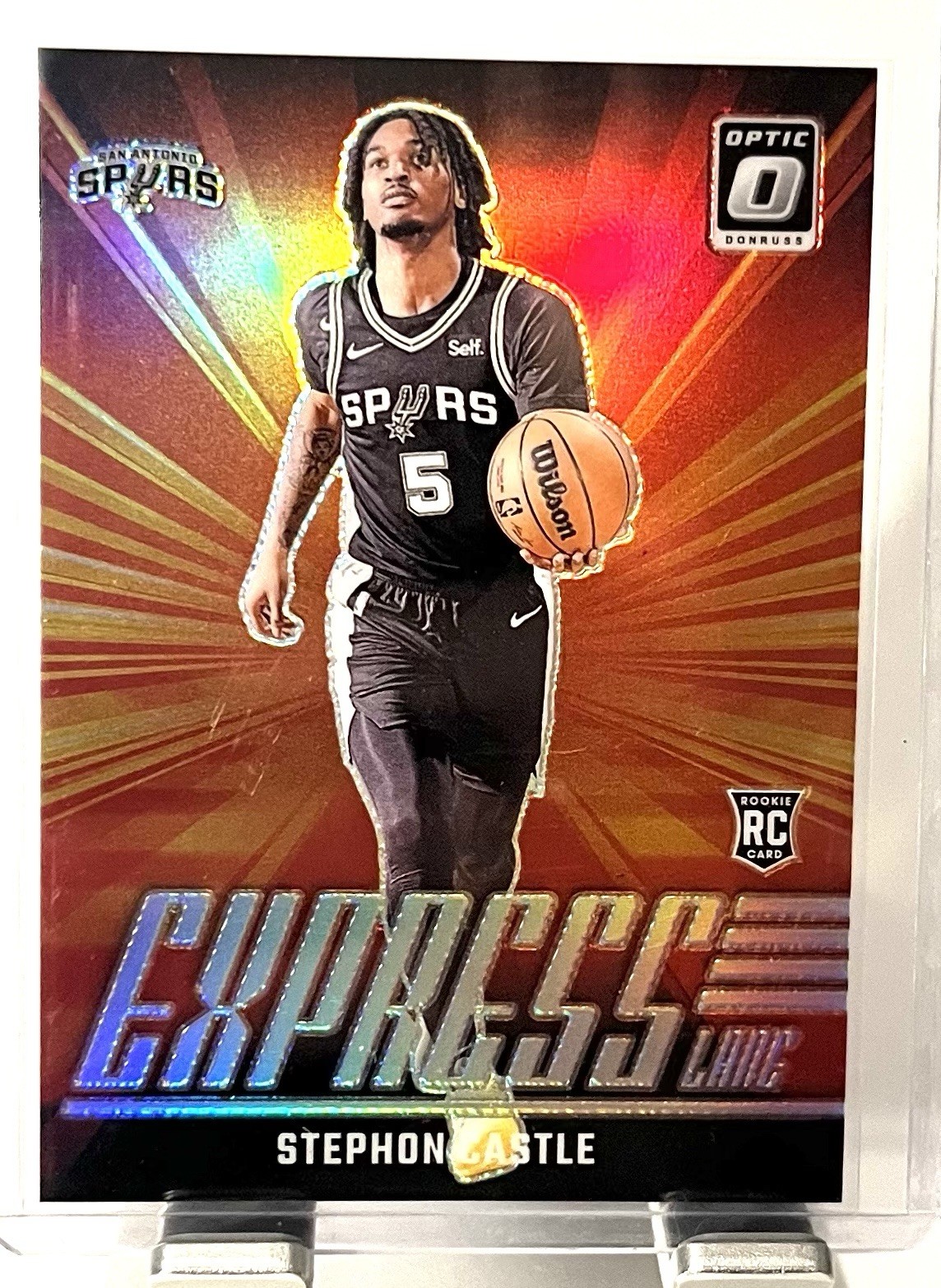 2024-25 Panini Donruss Optic - Express Lane Stephon Castle #1 Holo Prizm (RC)