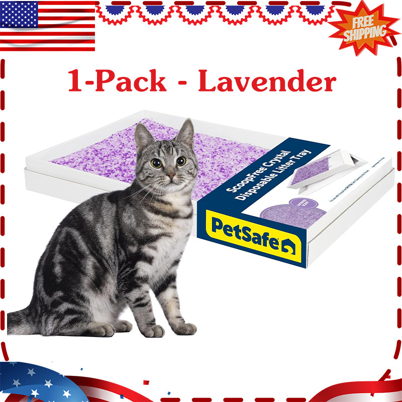Pet.Sa.fe ScoopFree Crystal Litter Tray Lavender 4.3lb Dispo