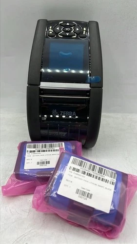 Zebra ZQ610 Plus ZQ61-AUWA004-00 Mobile Direct Thermal Printer w/ (2) Batteries