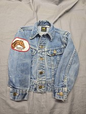 Vintage Lee Riders Denim Jacket Youth USA Sanforized Union Made Quarter Horse