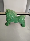 Horse Haeger Pottery Green Pony MCM 6 inches long and 4 inches high