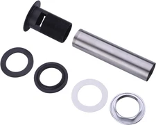 Matte Black Bathroom Sink Drain Strainer,Grid Drain Strainer Assembly with Ov...