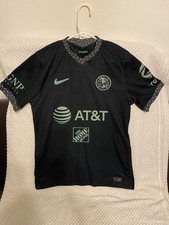 Nike Club America AT&T/Home Depot/Corona Black Soccer Jersey Size M