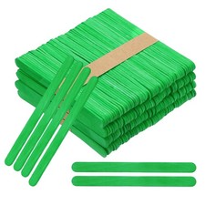 200Pcs Crafts Sticks, 4.5 Inch Wooden Sticks for Crafts, Green