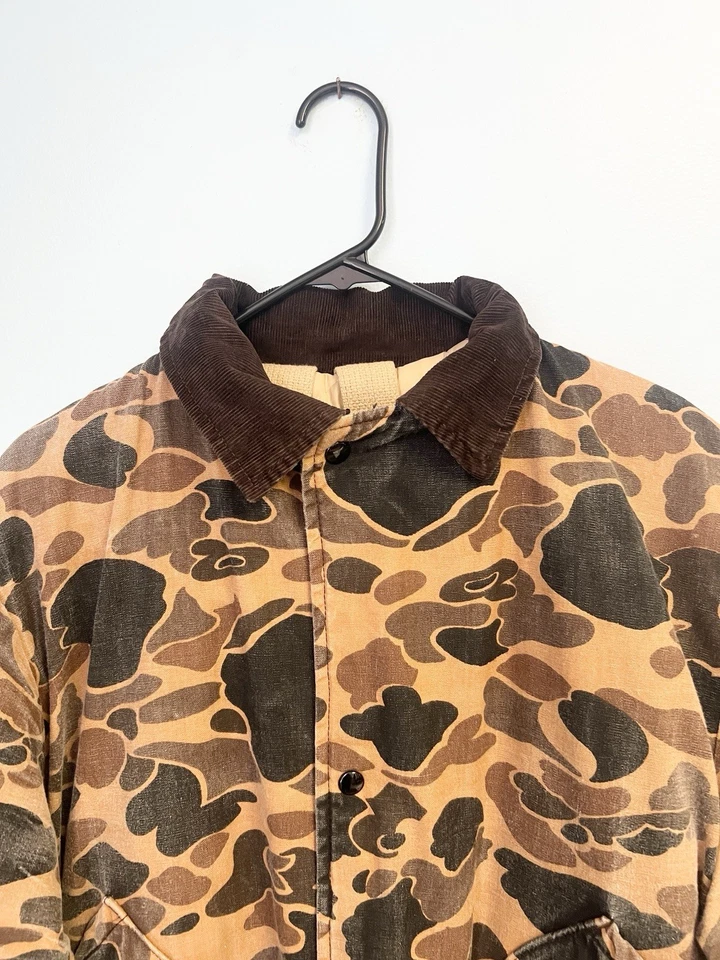 Vintage 80s 3M Thinsulate Duck Camo Hunting Coat Jacket Size Large - Image 3 of 4