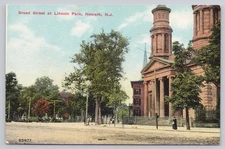 Broad Street Lincoln Park Newark New Jersey NJ Postcard