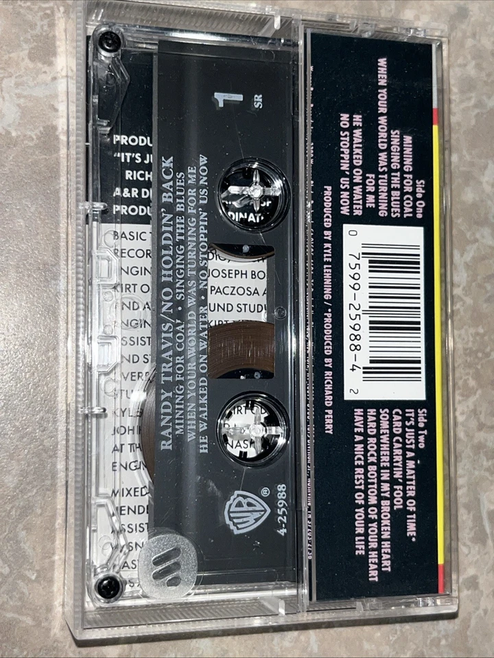 Randy Travis No Holdin Back (Cassette) ***TESTED***NM*** - Image 3 of 4