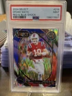 2024 Panini Select - Club Level Drake Maye #218 Red & Blue Shock Prizm (RC)