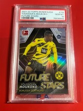2021-22 Topps Bundesliga Youssoufa Moukoko RC #YM Future Stars Rookie PSA 10 GEM