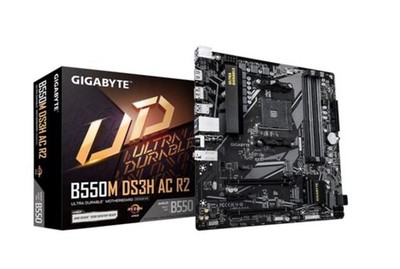 GIGABYTE B550M DS3H AC R2 Motherboard - AMD Ryzen 5000 CPUs, 5+3 Phases VRM
