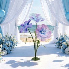 3-Head Artificial Flower, Decoration Flowers, Standing Decoration Flowers