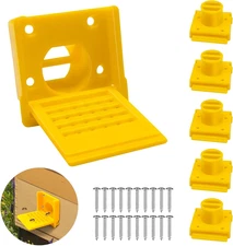 Bee Hive Entrance Reducer, 6 Pack Plastic Beehive Entrance Reducer, Yellow Porta