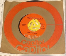 BEATLES * CAPITOL #5555* Day Tripper/We Can Work It Out * Orange Target