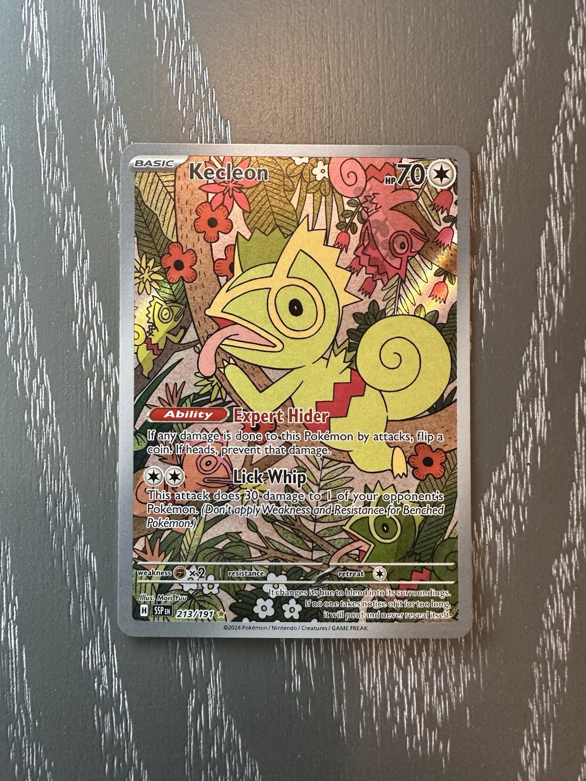 Pokemon Kecleon Full Art Holo Illustration Card 213/191 NM