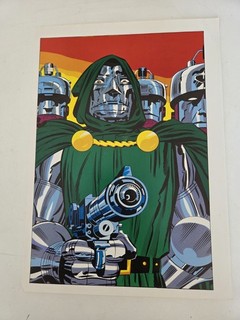 Vintage 1978 Marvel Dr Doom Pin up Poster. 15” x 11” Marvel Comics