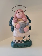 Eddie Walker Gardening Angel Gift Folk Art Midwest Cannon Falls Signed READ 