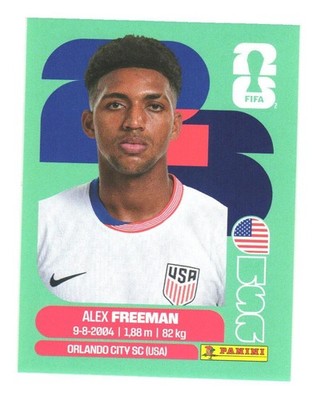 Panini FIFA WM 2026 World Cup Sticker USA United States USA 6 Alex Freeman