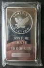 Sunshine Minting 10oz Silver Eagle Bar in Plastic