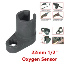 Universal 22mm 1/2" Drive Oxygen Sensor Socket Wrench Offset Removal Socket Tool