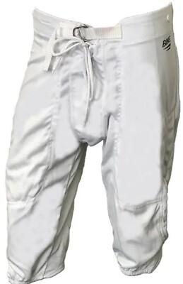 Set Of 3-BIKE  ATHLETIC CO YOUTH FOOTBALL PANTS-WHITE- YOUTH MEDIUM